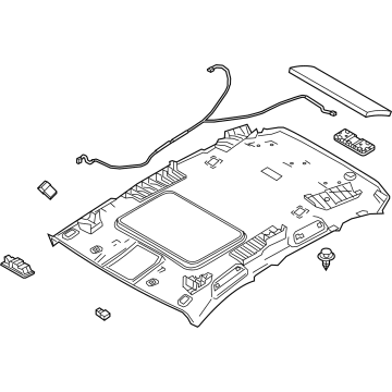 Mazda DDAB-68-03ZF-06 Ceiling, Top DDAB-68-03ZF-06 Mazda Ceiling, Top Illustration 1 of 1