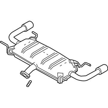 Mazda Exhaust Pipe - PYA3-40-100A