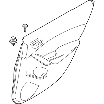 Mazda GJR9-68-520J-02 Door Trim Panel