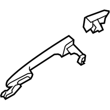 Mazda Exterior Door Handle - GS1D-73-410H-74