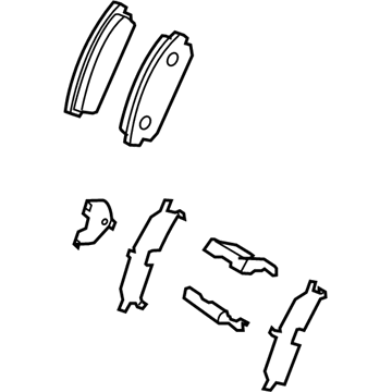 Mazda CX-7 Brake Pads - L2Y6-26-48Z