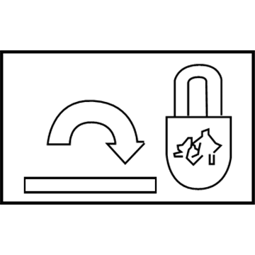 Mazda EC01-72-301 Child Lock Label