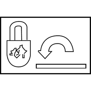 Mazda EC01-73-301 Child Lock Label