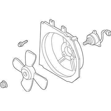 Mazda Protege Radiator fan - ZL04-15-025C