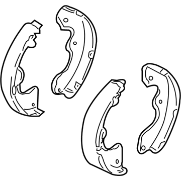 Mazda Parking Brake Shoes - ZZC1-49-240A