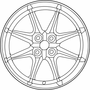 Mazda 9965-P2-6560 Wheel, Alloy