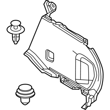 Mazda D44K-68-850A-02 Quarter Trim Panel