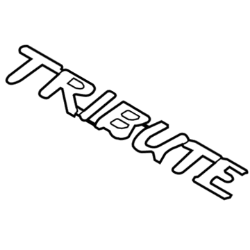 Mazda Tribute Emblem - EC01-51-721B