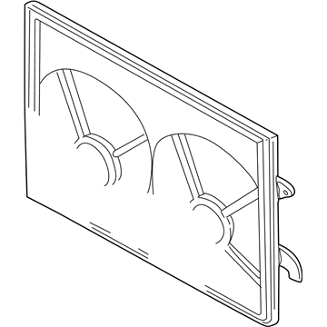 Mazda MPV Fan Shroud - GY01-15-210B