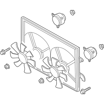 Mazda MPV Radiator fan - GY01-15-025F