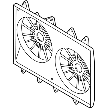 Mazda CX-9 Fan Shroud - CY03-15-210C