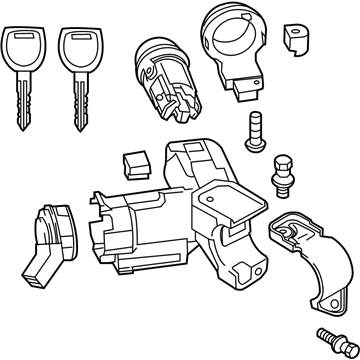 Mazda Ignition Lock Assembly - DRY3-76-29XA