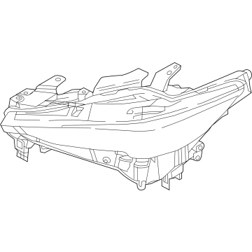 Mazda KPF1-51-031D Unit(Right), Head Lamp