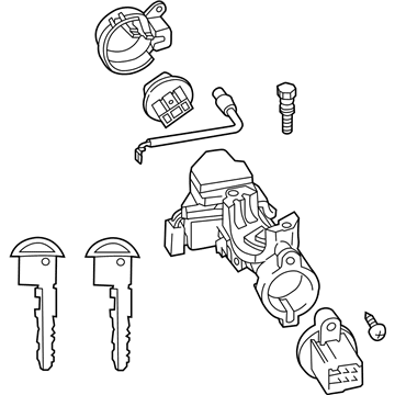 Mazda MX-5 Miata Ignition Lock Assembly - NHY2-76-29X