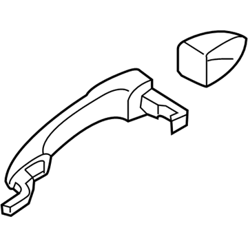 Mazda 2 Exterior Door Handle - D651-73-410G