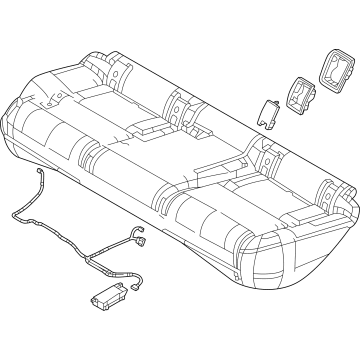 Mazda VA43-57-200C-02 Cushion, Rear Seat Mazda VA43-57-200C-02 Cushion, Rear Seat
