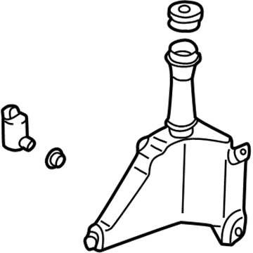 Mazda MX-6 Windshield Washer Fluid Reservoir - GC1M-67-480