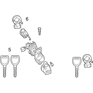 Mazda MX-5 Miata Ignition Lock Assembly - NFY5-76-29XD