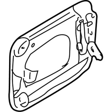 Mazda Fuel Door - B25D-42-410