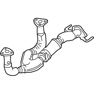 Mazda 626 Exhaust Pipe - KL98-40-500A