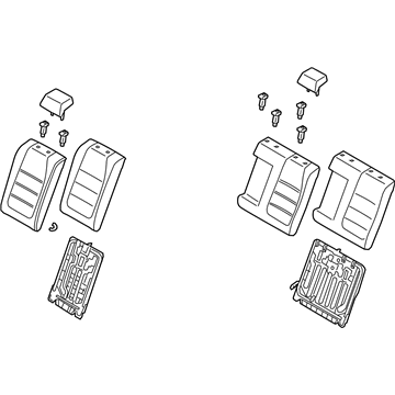 Mazda BGKM-57-400-02 Seat Back Assembly Mazda BGKM-57-400-02 Seat Back Assembly