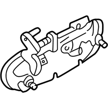 Mazda Millenia Exterior Door Handle - T001-72-410B-PZ
