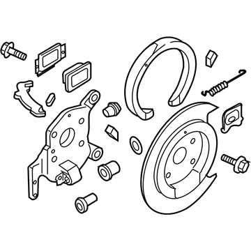 Mazda LE44-44-500F Parking Brake