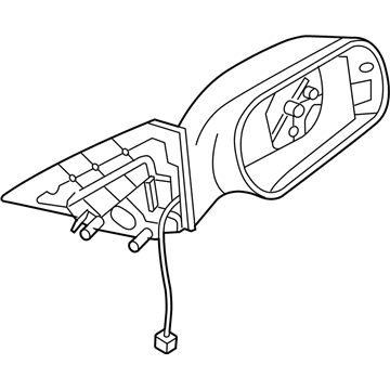 Mazda Car Mirror - GP9B-69-180C-08