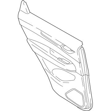 Mazda KEAJ-68-550A-03 Trim(Left), Door-Rear Mazda KEAJ-68-550A-03 Trim(Left), Door-Rear