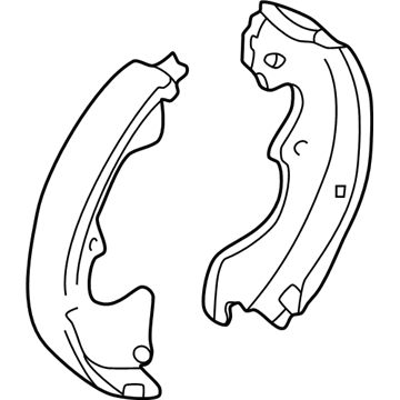 Mazda Parking Brake Shoes - LDY4-26-38ZA