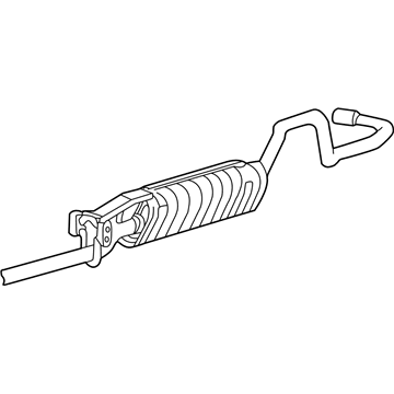 Mazda B2300 Exhaust Pipe - 1FAA-40-500