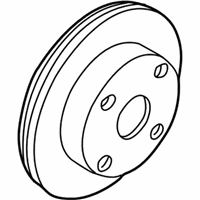 Mazda Protege Brake Rotor - GA4Y-33-25XJ Rotor