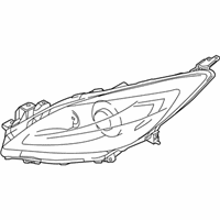 Mazda 3 Headlight - BBM6-51-031M Headlamp Assembly