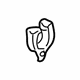 Mazda BJ29-69-923B Drain Hose Clip