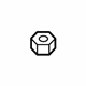 Mazda 9YB0-4A-401 Center Bar Nut