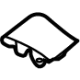 Mazda BDTT-68-D62 Door Trim Panel Cap Mazda BDTT-68-D62 Door Trim Panel Cap