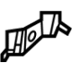 Mazda DN4J-61-4E2 Lower Pressure Tube Bracket Mazda DN4J-61-4E2 Lower Pressure Tube Bracket