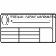Mazda TD11-69-014A Tire Pressure Label Mazda TD11-69-014A Tire Pressure Label