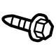Mazda 9YA4-2A-007 Support Plate Bolt