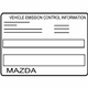 Mazda CA62-69-036 Emission Label Mazda CA62-69-036 Emission Label