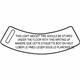 Mazda EG65-69-074 Spare Tire Label Mazda EG65-69-074 Spare Tire Label