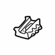 Mazda T001-50-9L5A Roof Molding Clip
