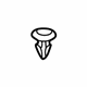 Mazda T001-50-5A8 Drip Molding Rivet