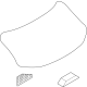 Mazda DGH9-63-930A Lift Gate Glass