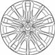 Mazda 9965-A1-7070 Wheel, Alloy Mazda 9965-A1-7070 Wheel, Alloy