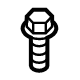 Mazda 9YA0-20-879 Upper Tie Bar Outer Bolt