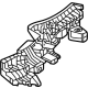 Mazda KMV6-68-08X Bracket(Right), Top Side Mazda KMV6-68-08X Bracket(Right), Top Side