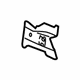 Mazda D651-53-342 Dash Panel Lower Bracket