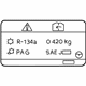 Mazda DB5H-61-439 A/C Label Mazda DB5H-61-439 A/C Label