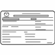 Mazda PGRE-69-036 Emission Label